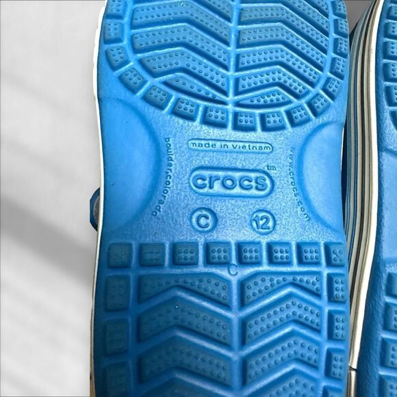 CROCS Toddler Kids Childrens Crocband Sandals Blue size 12C - Picture 13 of 16